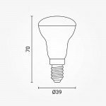 4W LED E14 R39 Spot Kunststoff Kaltweiß 4W LED E14 R39 Spot Kunststoff Kaltweiß