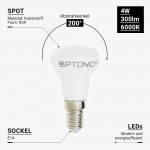 4W LED E14 R39 Spot Kunststoff Kaltweiß 4W LED E14 R39 Spot Kunststoff Kaltweiß