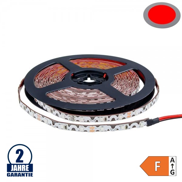 60SMD/m 7,2W/m 12V LED S-Streifen 2835 Rot 1m 60SMD/m 7,2W/m 12V LED S-Streifen 2835 Rot 1m