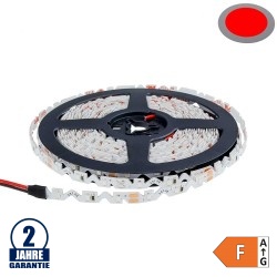60SMD/m 7,2W/m 12V LED S-Streifen 2835 Rot Spritzwassergeschützt 1m