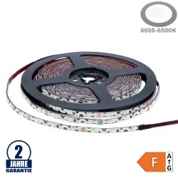 60SMD/m 7,2W/m 12V LED S-Streifen 2835 Kaltweiß 1m