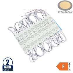 LED 12V SMD 3 2835 Modul 1W IP65 Warmweiß