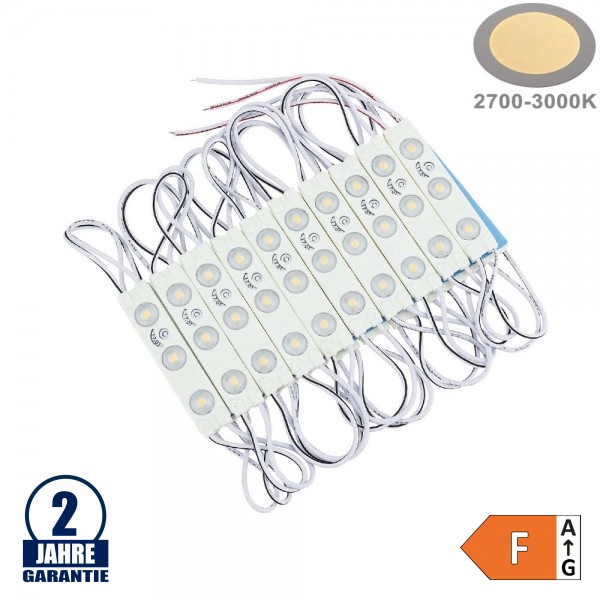 LED 12V SMD 3 2835 Modul 1W IP65 Warmweiß