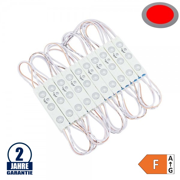 LED 12V SMD 3 2835 Modul 1W IP65 Rot