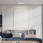 Einbaurahmen für LED AR111 eckig 335x185mm Schwenkbar 2 Fach Weiß