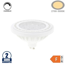 15W LED GU10/AR111 Spot 30° Warmweiß Dimmbar