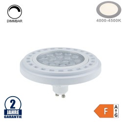 15W LED GU10/AR111 Spot 30° Neutralweiß Dimmbar