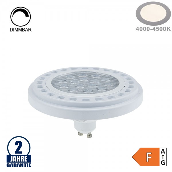 15W LED GU10/AR111 Spot 30° Neutralweiß Dimmbar 15W LED GU10/AR111 Spot 30° Neutralweiß Dimmbar
