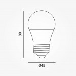 4W LED E27 G45 Birne Kunststoff Professional Kaltweiß 4W LED E27 G45 Birne Kunststoff Professional Kaltweiß