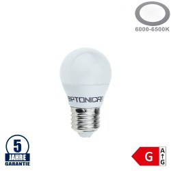 4W LED E27 G45 Birne Kunststoff Professional Kaltweiß
