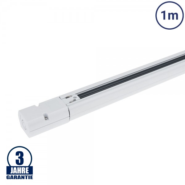 3 Ph. Stromschiene für LED Schienenstrahler Professional Weiß 1m 3 Ph. Stromschiene für LED Schienenstrahler Professional Weiß 1m