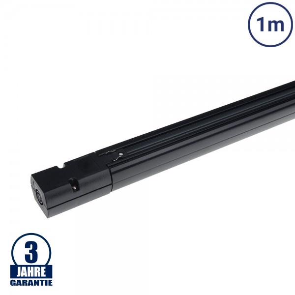 3 Ph. Stromschiene für LED Schienenstrahler Professional Schwarz 1m 3 Ph. Stromschiene für LED Schienenstrahler Professional Schwarz 1m