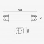 Verbinder für 3Ph. Stromschiene Professional Weiß Verbinder für 3Ph. Stromschiene Professional Weiß