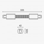 Flex-Verbinder für 3Ph. Stromschiene Professional Weiß Flex-Verbinder für 3Ph. Stromschiene Professional Weiß
