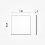 40W 60x60cm LED Panel Warmweiß UGR 19 120LM/W 40W 60x60cm LED Panel Warmweiß UGR 19 120LM/W