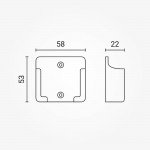 Wandhalterung für LED RT7 CCT Fernbedienung RF 2.4G