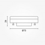 7W LED GX53 Spot 180° Neutralweiß 7W LED GX53 Spot 180° Neutralweiß