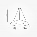 38W LED Pendelleuchte Quadratisch 3000K Weiß 38W LED Pendelleuchte Quadratisch 3000K Weiß