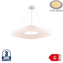 50W LED Pendelleuchte Quadratisch 3000K Weiß