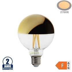 4W LED Spiegelkopf E27 G95 Birne Gold Glas Warmweiß