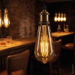 4W LED Vintage E27 ST64 Birne Gold Glas Warmweiß 2500K 4W LED Vintage E27 ST64 Birne Gold Glas Warmweiß 2500K