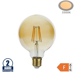 4W LED Vintage E27 G95 Birne Gold Glas Warmweiß 2500K