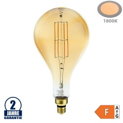 8W LED Vintage E27 PS160 Birne Gold Glas Warmweiß 1800K