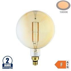8W LED Vintage E27 G200 Birne Gold Glas Warmweiß 1800K