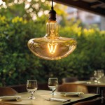 8W LED Vintage E27 MS200 Birne Gold Glas Warmweiß 1800K
