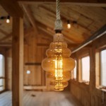 8W LED Vintage E27 BD200 Birne Gold Glas Warmweiß 1800K