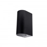 Wandleuchte mit GU10 Fassung 2-fach Zylinder Schwarz IP54 Wandleuchte mit GU10 Fassung 2-fach Zylinder Schwarz IP54