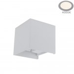 6W LED Wandleuchte Würfel Up and Down Weiß IP54 Neutralweiß 6W LED Wandleuchte Würfel Up and Down Weiß IP54 Neutralweiß