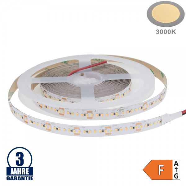 240SMD/m 22W/m 24V Professional LED Streifen 2216 Warmweiß 1m 240SMD/m 22W/m 24V Professional LED Streifen 2216 Warmweiß 1m