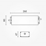 SC Power 200W 24V DC Metall Netzteil Dimmbar IP66