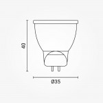 3W LED MR11/GU4 Spot 38° Warmweiß 3W LED MR11/GU4 Spot 38° Warmweiß
