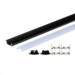 LED Profil Einbau Schwarz 2m SET LED Profil Einbau Schwarz 2m SET