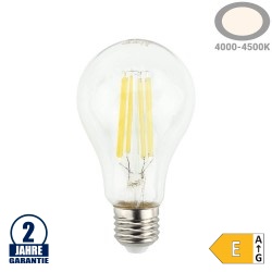 12W LED FILAMENT E27 A65 Birne Glas Neutralweiß