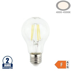 8W LED FILAMENT E27 A60 Birne Glas Neutralweiß