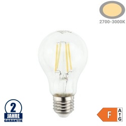 8W LED FILAMENT E27 A60 Birne Glas Warmweiß