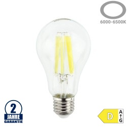 14W LED FILAMENT E27 A65 Birne Glas Kaltweiß