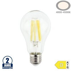 14W LED FILAMENT E27 A65 Birne Glas Neutralweiß