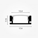 LED Profil Micro Weiß 2m SET OP LED Profil Micro Weiß 2m SET OP