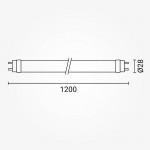 18W LED G13/T8 Glas Röhre 120cm Warmweiß CL 18W LED G13/T8 Glas Röhre 120cm Warmweiß CL