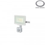 10W LED SMD Fluter City Line mit Bewegungsmelder Kaltweiß