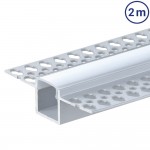 LED Profil Trockenbau eloxiert 2m SET OP LED Profil Trockenbau eloxiert 2m SET OP
