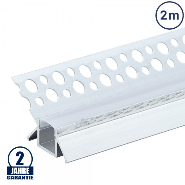 LED Profil Trockenbau Innen-Eck eloxiert 2m SET OP LED Profil Trockenbau Innen-Eck eloxiert 2m SET OP