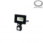 10W LED SMD Fluter City Line Schwarz mit Bewegungsmelder Kaltweiß 10W LED SMD Fluter City Line Schwarz mit Bewegungsmelder Kaltweiß