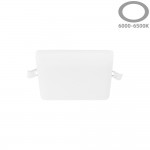 18W LED Frameless Mini Panel Quadratisch Kaltweiß 18W LED Frameless Mini Panel Quadratisch Kaltweiß
