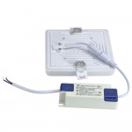 18W LED Frameless Mini Panel Quadratisch Neutralweiß