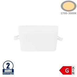 18W LED Frameless Mini Panel Quadratisch Warmweiß